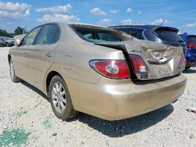 JTHBF30G030113259 - 2003 LEXUS ES 300 GOLD photo 3