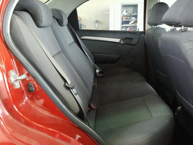 KL1TD56697B152410 - 2007 CHEVROLET AVEO BASE Tünd qırmızı foto 6