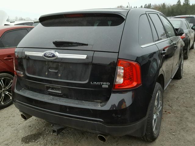 2FMDK4KC2DBA53700 - 2013 FORD EDGE LIMIT BLACK photo 4