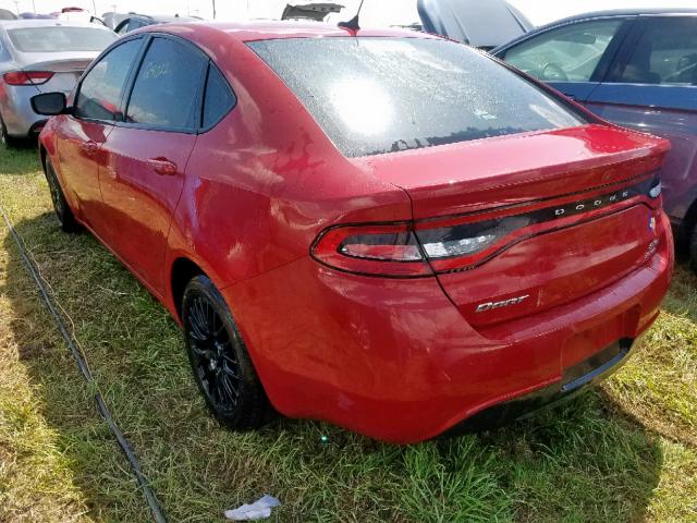 1C3CDFBB4ED819858 - 2014 DODGE DART SXT RED photo 3