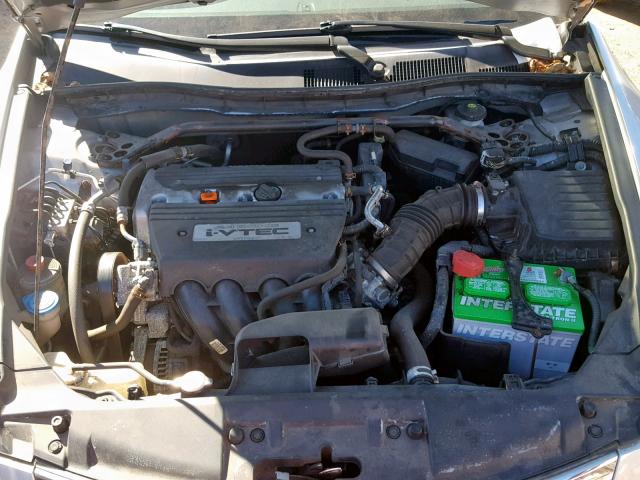 1HGCP26839A059957 - 2009 HONDA ACCORD EXL SILVER photo 7