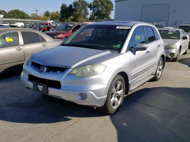 5J8TB18207A000671 - 2007 ACURA RDX SILVER photo 2