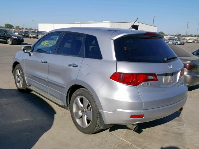 5J8TB18207A000671 - 2007 ACURA RDX SILVER photo 3