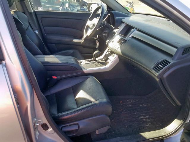 5J8TB18207A000671 - 2007 ACURA RDX SILVER photo 5