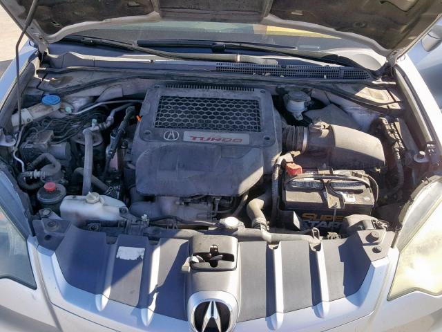 5J8TB18207A000671 - 2007 ACURA RDX SILVER photo 7