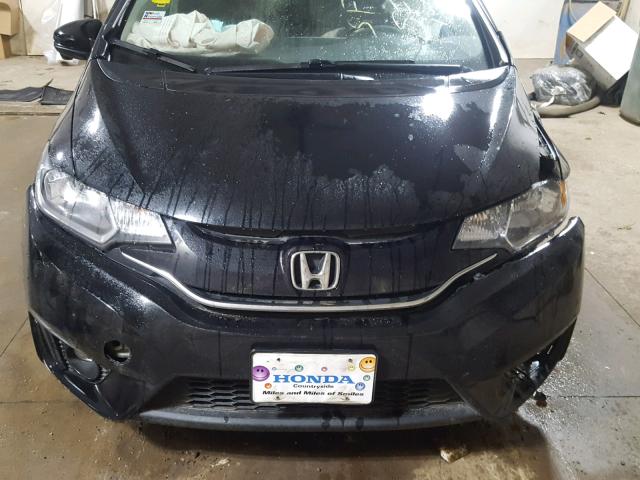 3HGGK5H80FM757875 - 2015 HONDA FIT EX BLACK photo 7