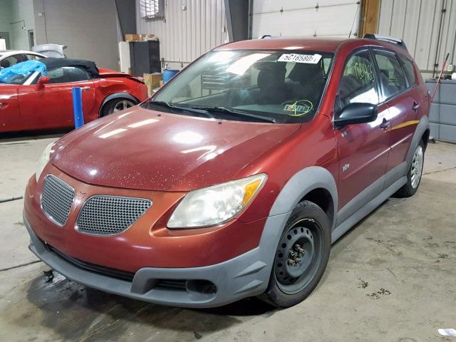 5Y2SL63865Z459587 - 2005 PONTIAC VIBE MAROON photo 2