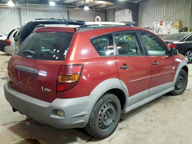 5Y2SL63865Z459587 - 2005 PONTIAC VIBE MAROON photo 4