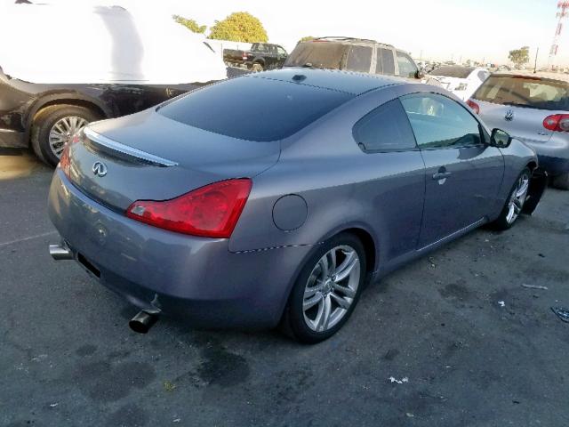 JNKCV64E18M124711 - 2008 INFINITI G37 BASE GRAY photo 4