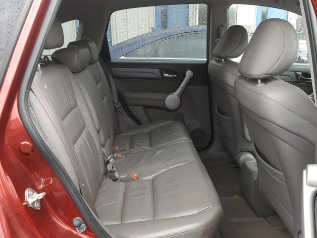 JHLRE487X7C112740 - 2007 HONDA CR-V EXL BURGUNDY photo 6