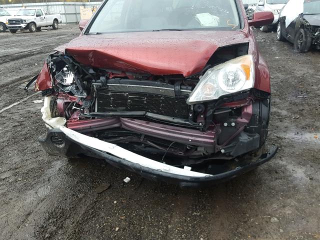 JHLRE487X7C112740 - 2007 HONDA CR-V EXL BURGUNDY photo 9