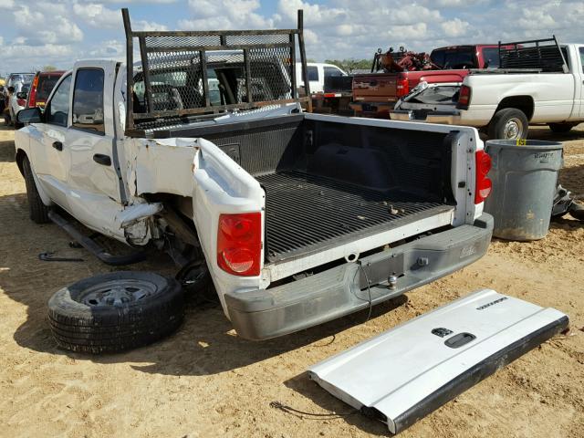 1D7HE28K36S614520 - 2006 DODGE DAKOTA QUA WHITE photo 3