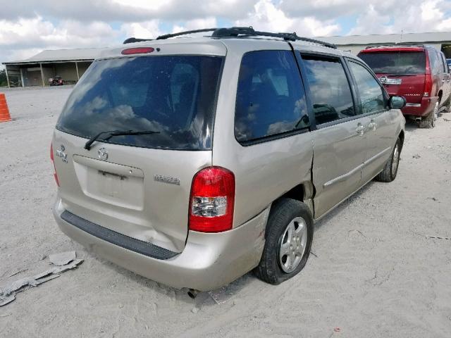 JM3LW28Y310188961 - 2001 MAZDA MPV WAGON GOLD photo 4