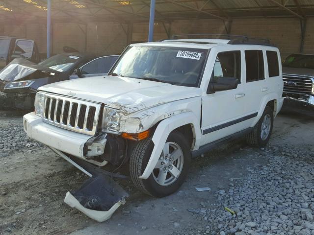 1J8HH48K67C693554 - 2007 JEEP COMMANDER WHITE photo 2