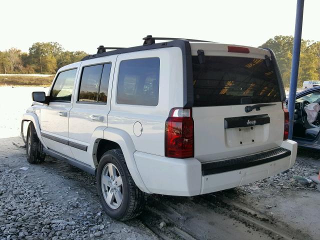 1J8HH48K67C693554 - 2007 JEEP COMMANDER WHITE photo 3