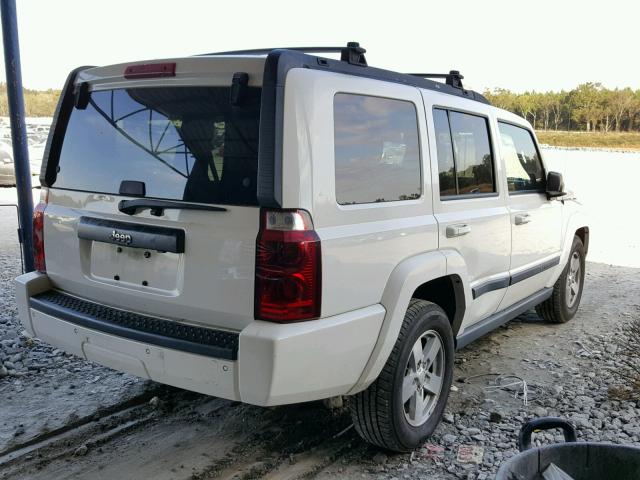 1J8HH48K67C693554 - 2007 JEEP COMMANDER WHITE photo 4