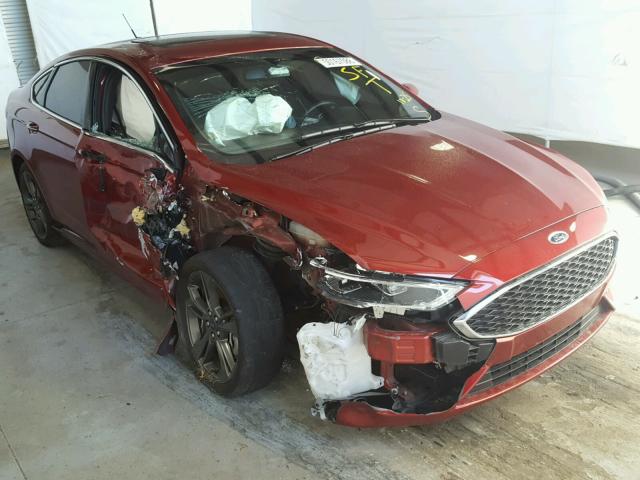 3FA6P0VP1HR403014 - 2017 FORD FUSION SPO RED photo 1