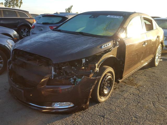 1G4GF5G38FF340122 - 2015 BUICK LACROSSE P BROWN photo 2