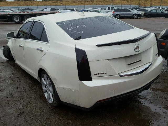 1G6AG5RX3D0174814 - 2013 CADILLAC ATS WHITE photo 3