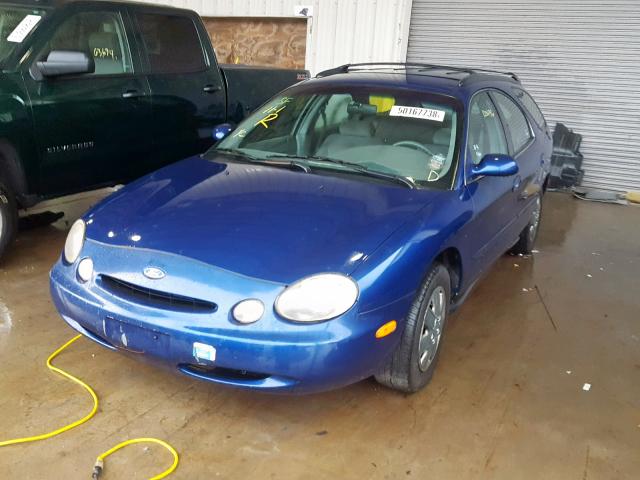 1FALP57U8VA115208 - 1997 FORD TAURUS GL BLUE photo 2