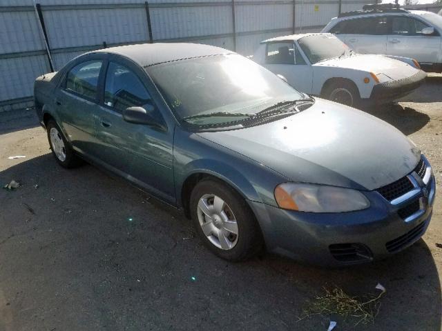 1B3EL46X46N177401 - 2006 DODGE STRATUS SX GREEN photo 1