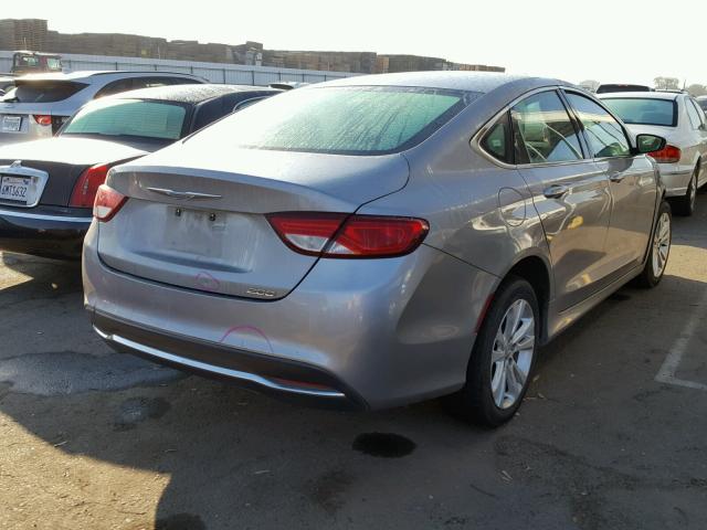 1C3CCCABXFN571761 - 2015 CHRYSLER 200 LIMITE SILVER photo 4