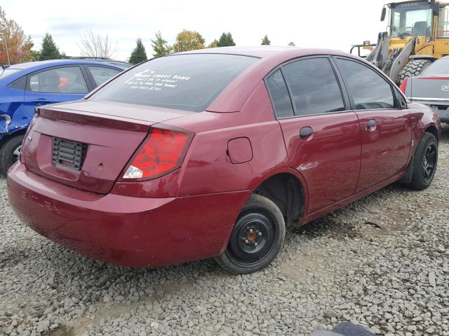 1G8AG52F65Z162422 - 2005 SATURN ION LEVEL MAROON photo 4