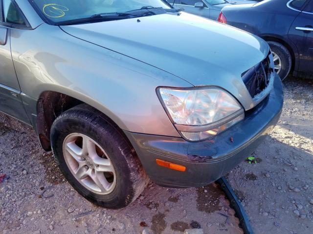 JTJGF10U610110054 - 2001 LEXUS RX 300 GRAY photo 9