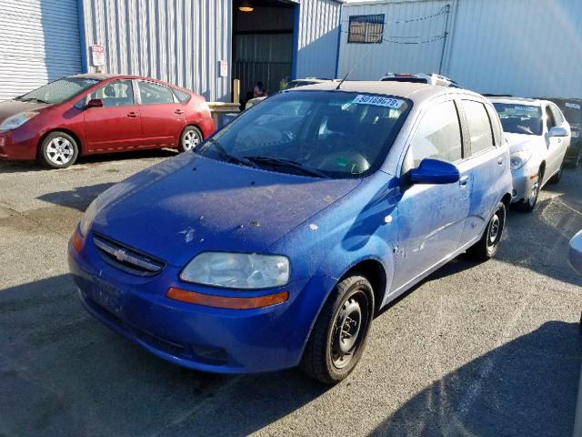 KL1TD66648B270873 - 2008 CHEVROLET AVEO BASE Mavi foto 2