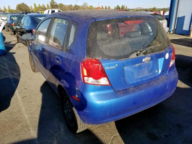 KL1TD66648B270873 - 2008 CHEVROLET AVEO BASE Mavi foto 3