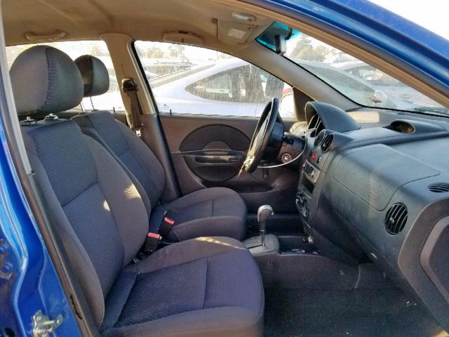 KL1TD66648B270873 - 2008 CHEVROLET AVEO BASE Mavi foto 5