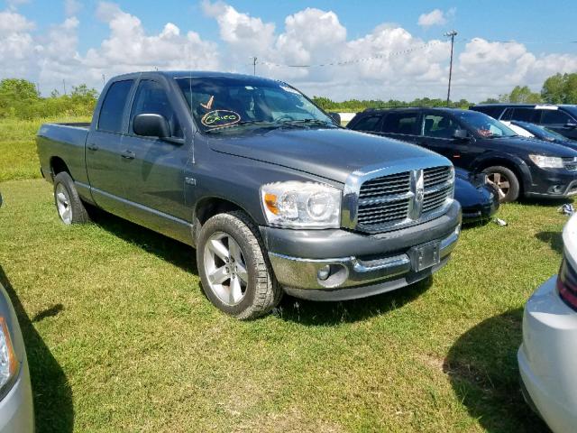 1D7HA18267S225345 - 2007 DODGE RAM 1500 S GRAY photo 1