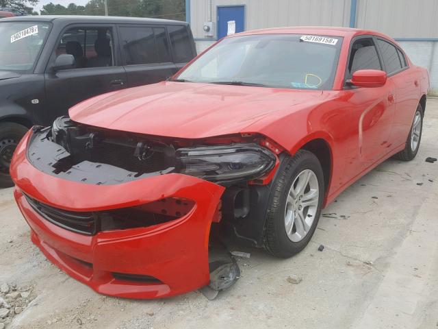 2C3CDXBG7JH186531 - 2018 DODGE CHARGER SX RED photo 2