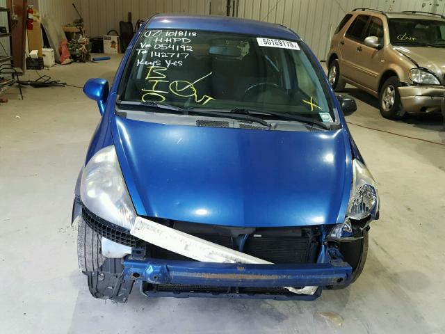 JHMGD38637S054192 - 2007 HONDA FIT S 蓝色 照片 9