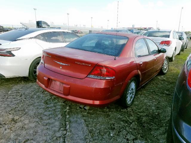 1C3EL56R14N302460 - 2004 CHRYSLER SEBRING LX MAROON photo 4