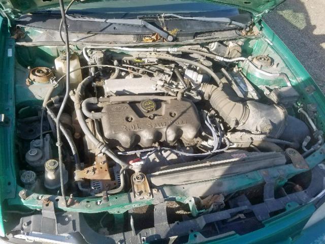 3FAFP13P22R144601 - 2002 FORD ESCORT GREEN photo 7