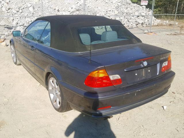 WBABS33401JY40498 - 2001 BMW 325 CI GRAY photo 3