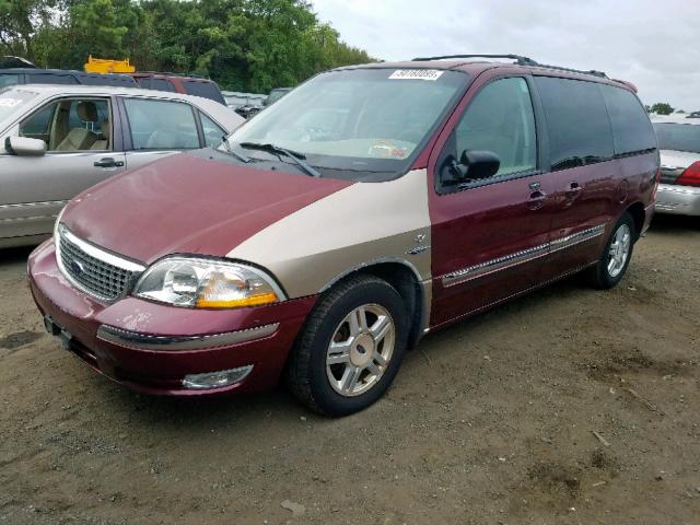 2FMZA52421BC06658 - 2001 FORD WINDSTAR S MAROON photo 2