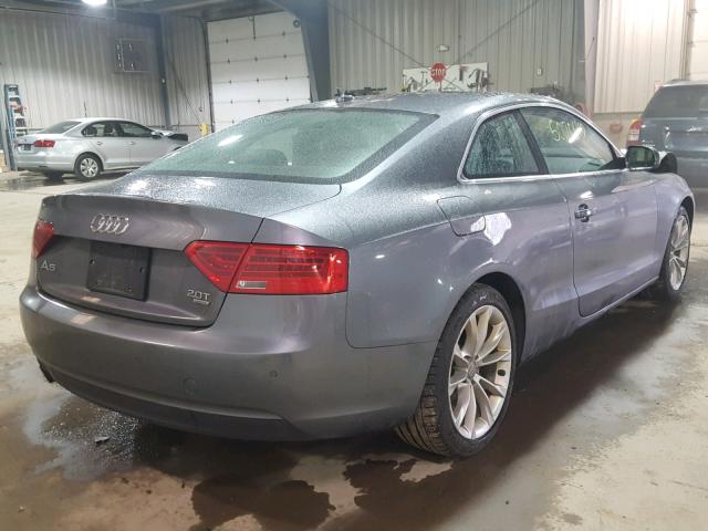 WAULFAFR7EA068737 - 2014 AUDI A5 PREMIUM GRAY photo 4