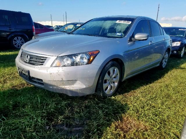 1HGCP26838A004374 - 2008 HONDA ACCORD EXL SILVER photo 2