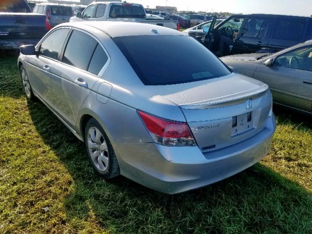 1HGCP26838A004374 - 2008 HONDA ACCORD EXL SILVER photo 3