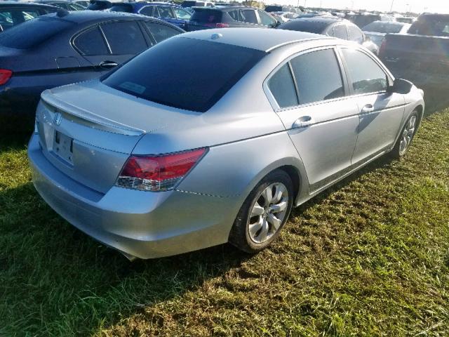 1HGCP26838A004374 - 2008 HONDA ACCORD EXL SILVER photo 4