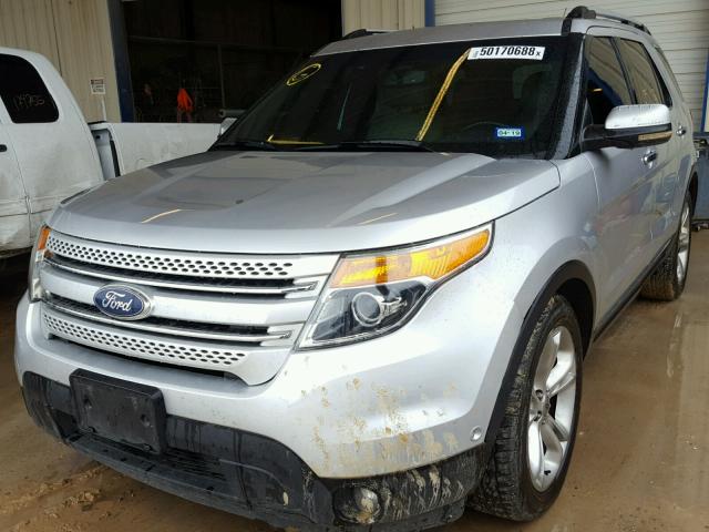 1FMHK7F84BGA46388 - 2011 FORD EXPLORER L SILVER photo 2