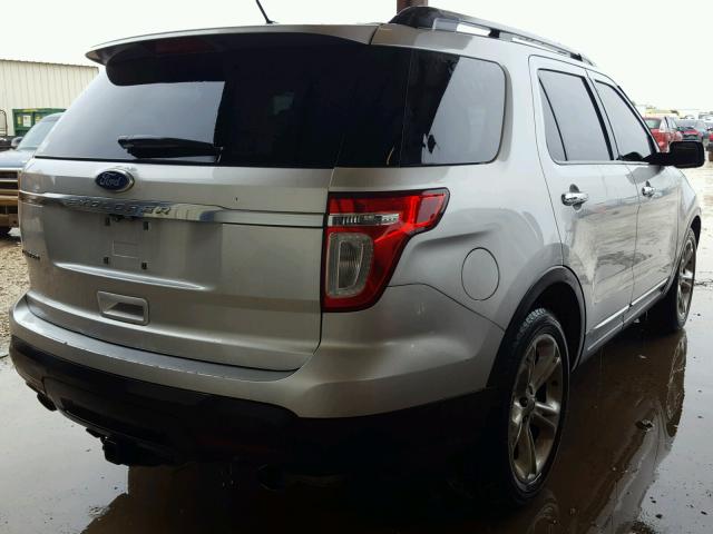 1FMHK7F84BGA46388 - 2011 FORD EXPLORER L SILVER photo 4