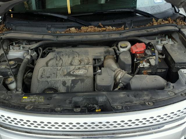 1FMHK7F84BGA46388 - 2011 FORD EXPLORER L SILVER photo 7