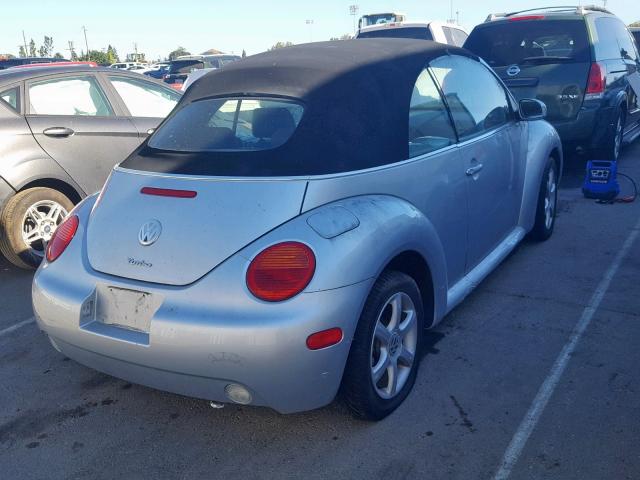 3VWCD21Y94M301836 - 2004 VOLKSWAGEN NEW BEETLE ვერცხლისფერი ფოტო 4
