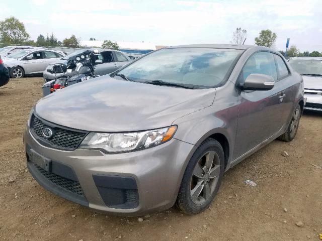 KNAFU6A2XA5257265 - 2010 KIA FORTE EX GRAY photo 2