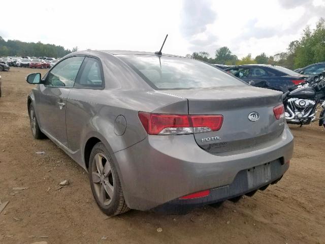 KNAFU6A2XA5257265 - 2010 KIA FORTE EX GRAY photo 3