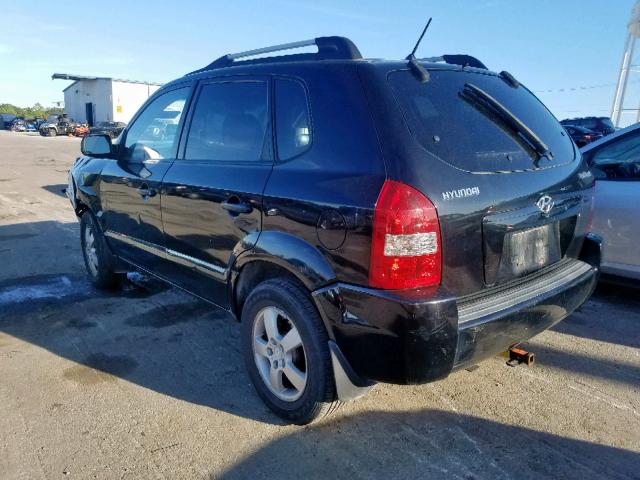 KM8JM12B86U253447 - 2006 HYUNDAI TUCSON GL BLACK photo 3