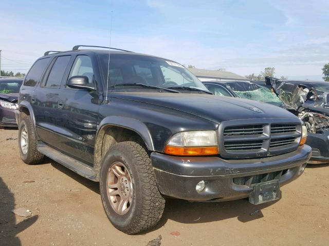 1B8HS38N12F209418 - 2002 DODGE DURANGO SP BLACK photo 1